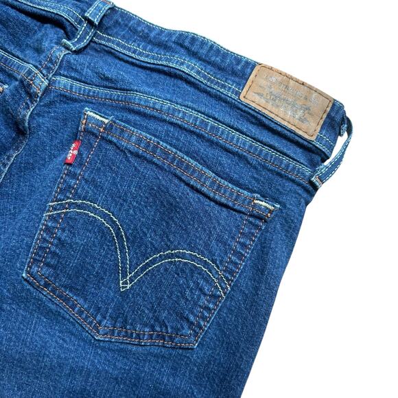 Levis 518 Jeans Womens 13 Jr Boot Cut Superlow Medium Wash Low Stretch 34 X 30 - Picture 6 of 7